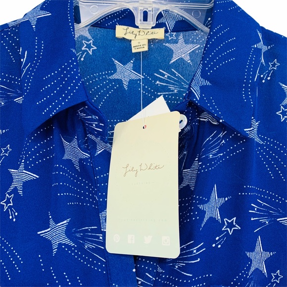 Cropped & Sheer Shooting Star Blouse - Picture 8 of 10